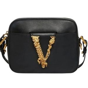 VERSACE CAMERA BAG BLACK NWT